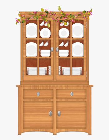 Шкаф для посуды мультяшный