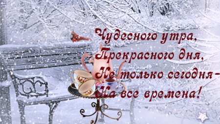 С добрым зимним утром
