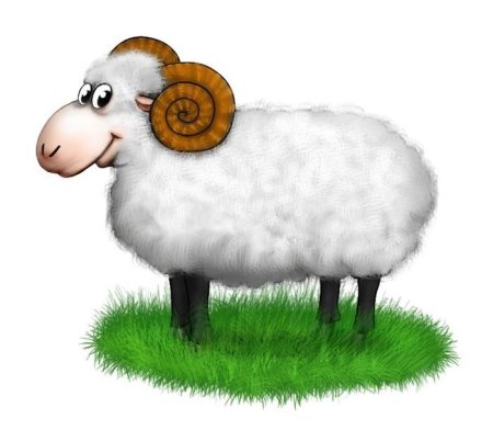 Барашек картинка для детей