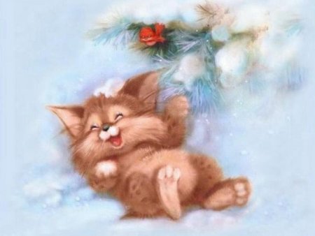 Доброе утро зима котики
