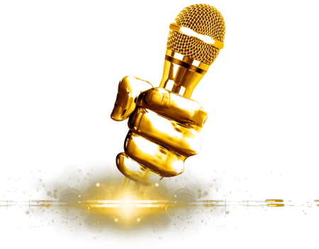 Микрофон золото