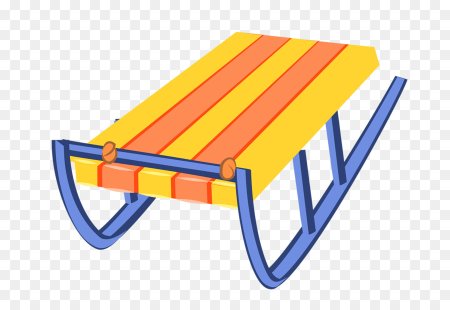 Санки без фона