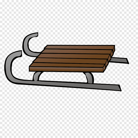 Санки без фона