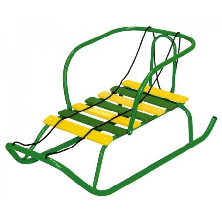 Санки "ветерок 1" зеленый (спинка) в1 1122