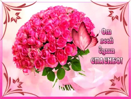 Открытки с благодарностью спасибо