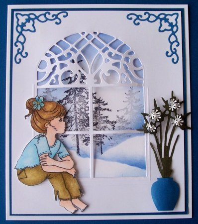 Открытка с окошком своими