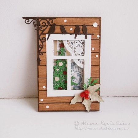 Панно новогоднее окно