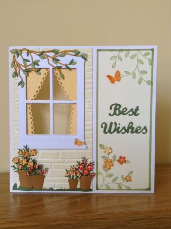 Скрапбукинг открытки с окошком