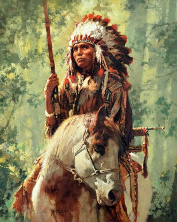 Michael Schreck Art индейцы