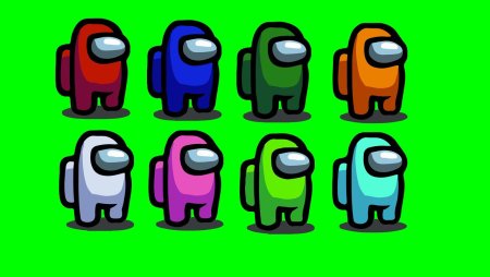 Among us зелёный персонаж among us