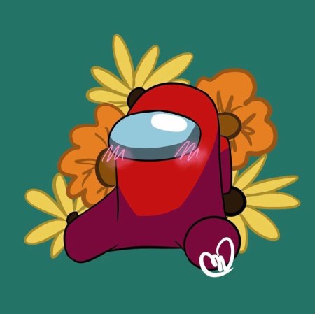 Амонг АС красный космонавт