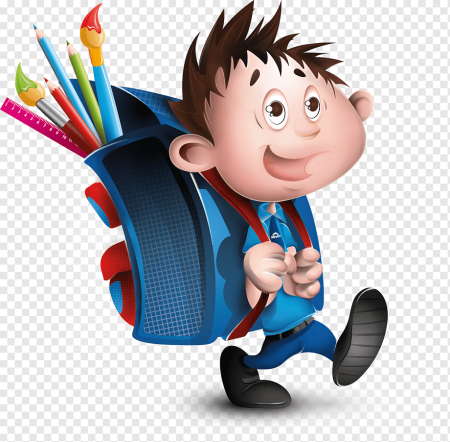 Школьник мультяшный