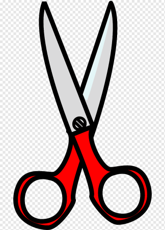 Трафарет ножницы