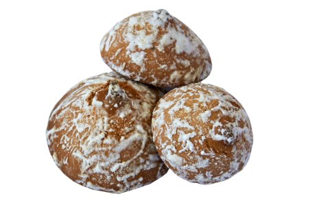 Пряник на белом фоне