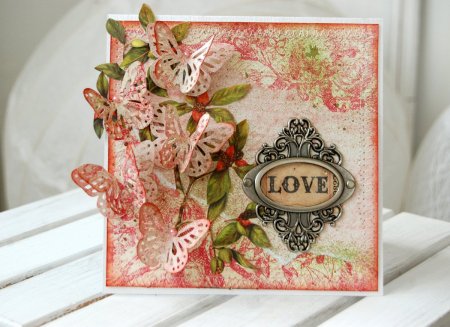 Открытка в стиле hand made