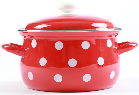 Кастрюля belis, эмалированная сталь