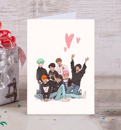 Открытки с БТС