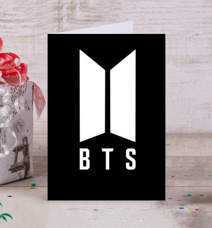 Открытка в стиле BTS