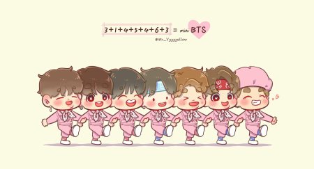 Открытка БТС С днем рождения