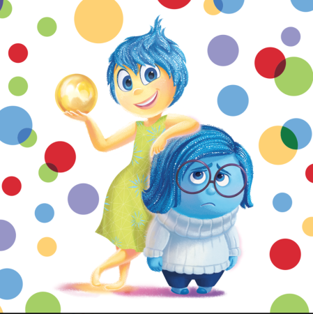 Disney inside out Joy and Sadness