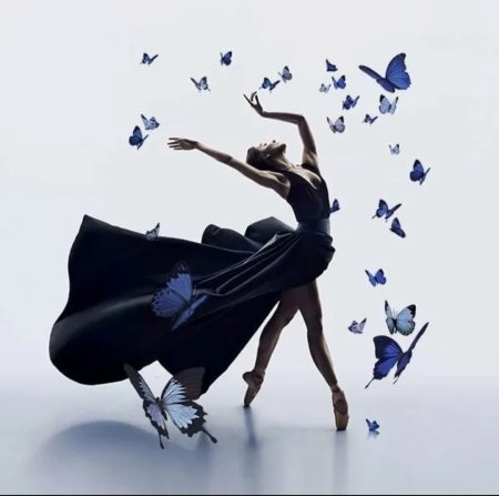 Бабочки разлетаются