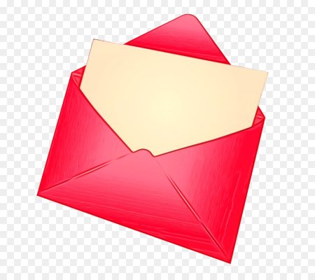 Конверт на прозрачном фоне