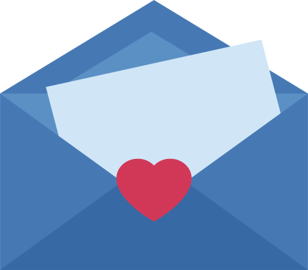 Конверт с сердцем