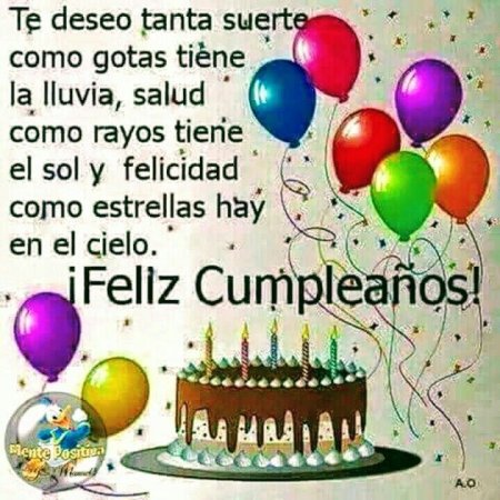 Поздравления с днём рождения на испанском языке