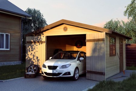 Машина в гараже