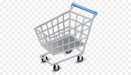 Пустая продуктовая тележка