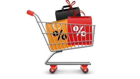 Тележка с товарами