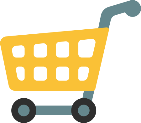 Магазинная тележка на прозрачном фоне