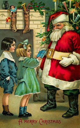 Первая Новогодняя открытка