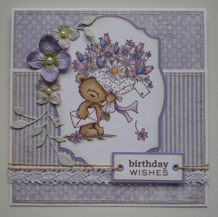 Lilac Birthday Card