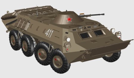 БТР-70мс "машина радиосвязи"