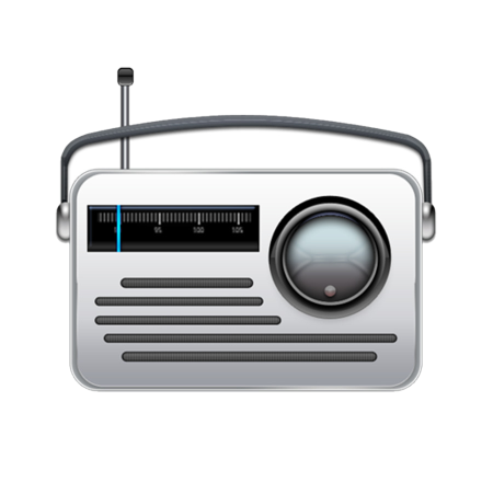 Радиоприемник на прозрачном фоне