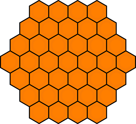 Соты пчелиные сбоку