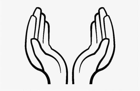 Ладонь раскраска для детей