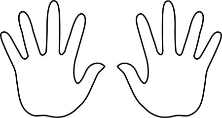 Трафарет руки