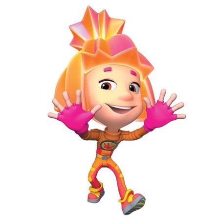 Фиксики Симка на белом фоне