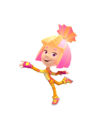 Фиксики Симка на белом фоне