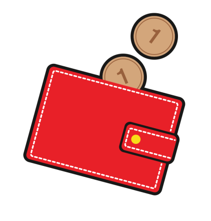 Кошелек иллюстрация