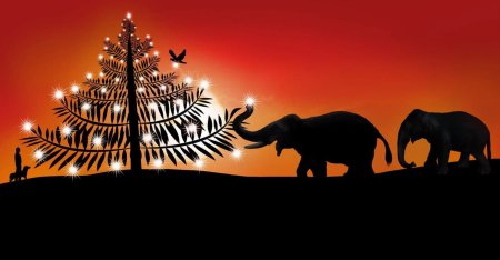 Новогодние слоны