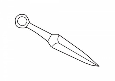 Нож кунай из стандофф 2 кунай