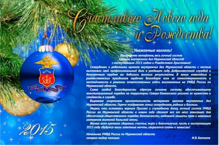 Новогоднее поздравление официальное