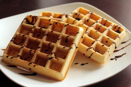 Бельгийские вафли в электровафельнице