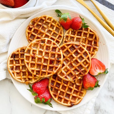 Венские вафли с ягодами