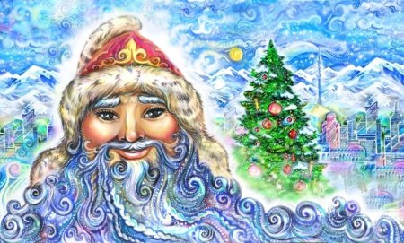 Казахский дед Мороз Аяз Ата