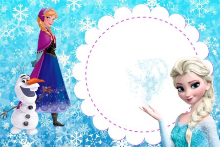 Фон для дня рождения Холодное сердце