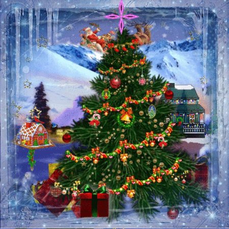 Новогодняя елка анимация